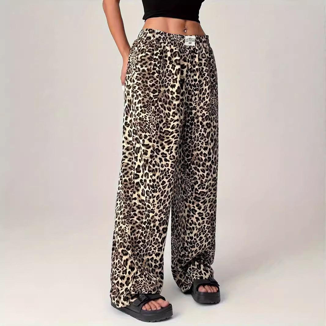 LIEZEL™ – Comfy Leopard Print Straight-Leg Pants