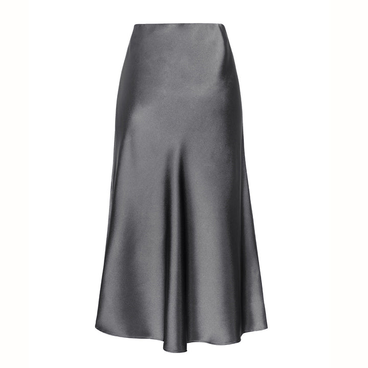 KEITH™ - Chic High Waist Midi Skirt with Side Slit