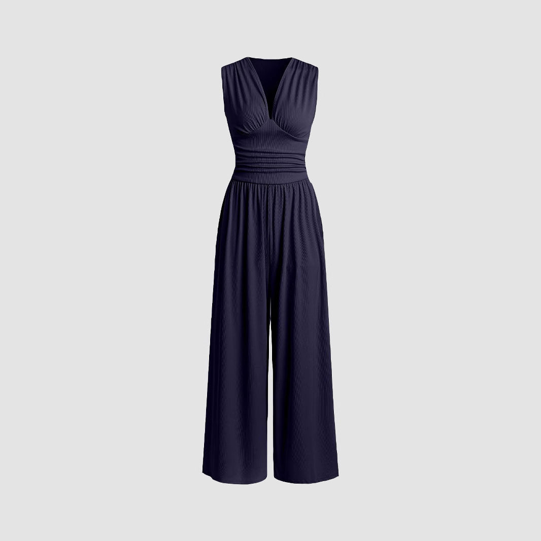 MARLOWE™ – Chic Ruched Jumpsuit