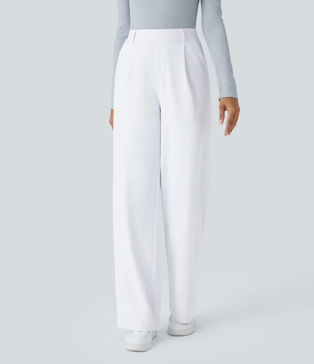 CHARMIE™ - High Waist Straight Leg Pants
