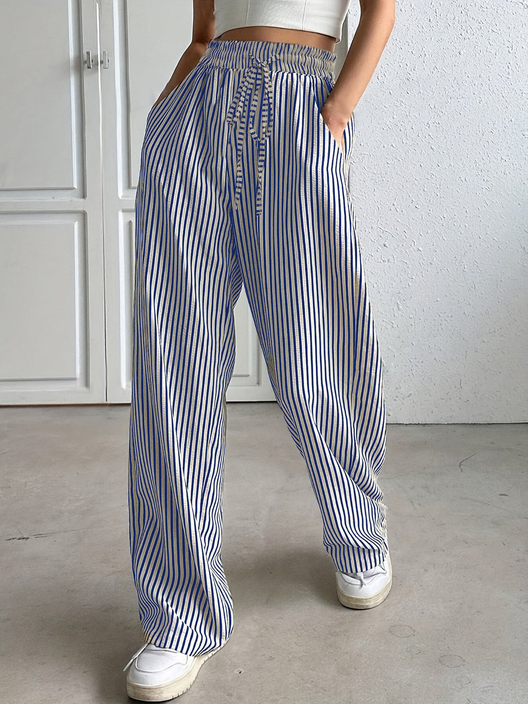 TAITE™ - Relaxed Fit Striped Summer Bottoms