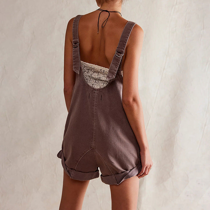 IVYLI™ - Sleeveless Denim Romper
