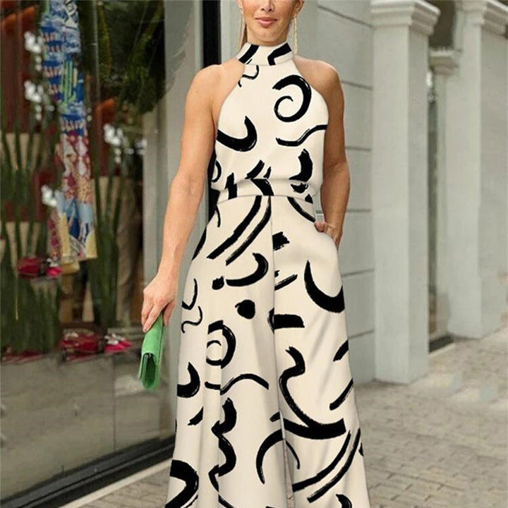 QIANA™ - Elegant Wide Leg Sleeveless Jumpsuit