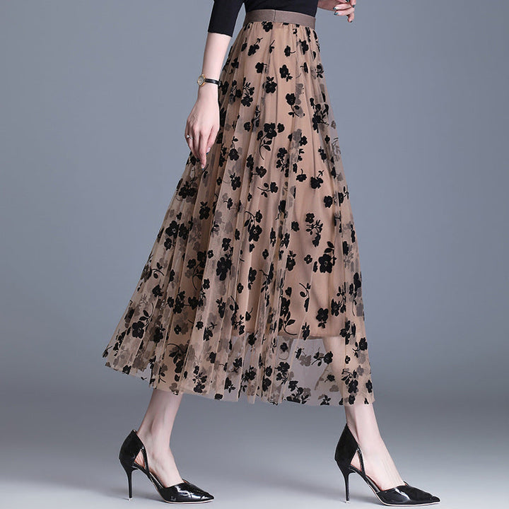 ADELINE™ – Stylish Floral Midi Skirt