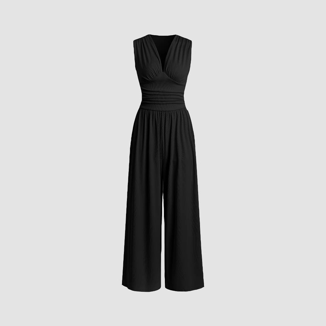 MARLOWE™ – Chic Ruched Jumpsuit
