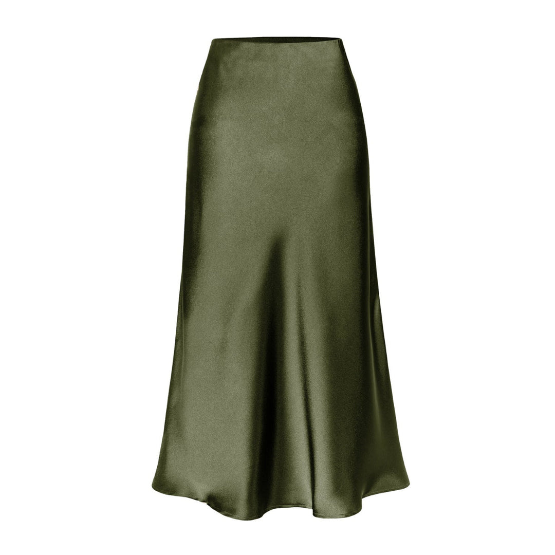 KEITH™ - Chic High Waist Midi Skirt with Side Slit