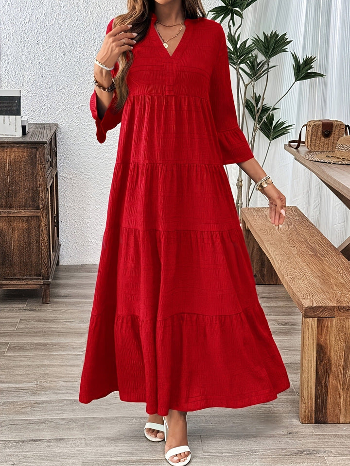 STELLA™ - V-Neck Summer Maxi Dress