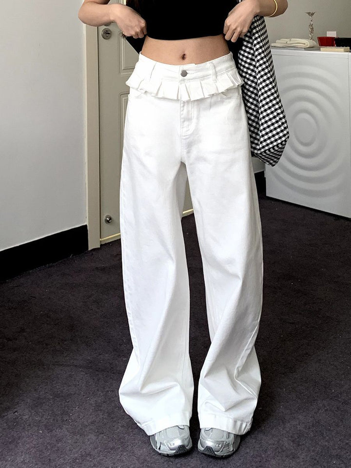 PAISLEY™ – Wide-Leg Jeans with Lace Trim