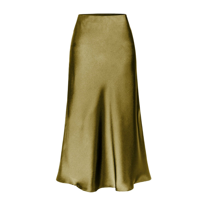 KEITH™ - Chic High Waist Midi Skirt with Side Slit