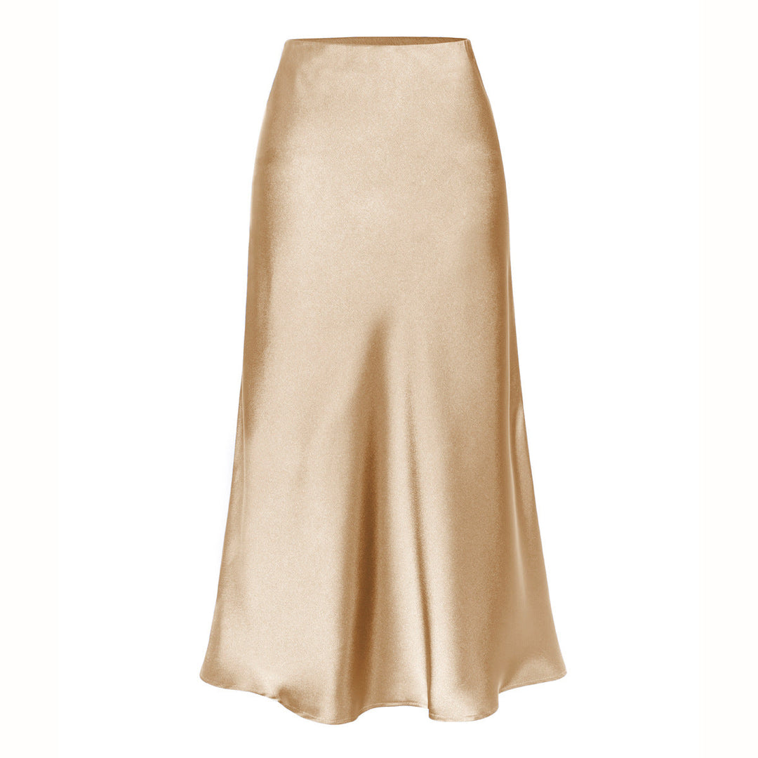 KEITH™ - Chic High Waist Midi Skirt with Side Slit