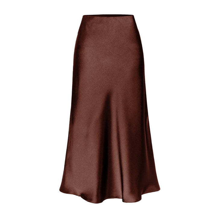 KEITH™ - Chic High Waist Midi Skirt with Side Slit