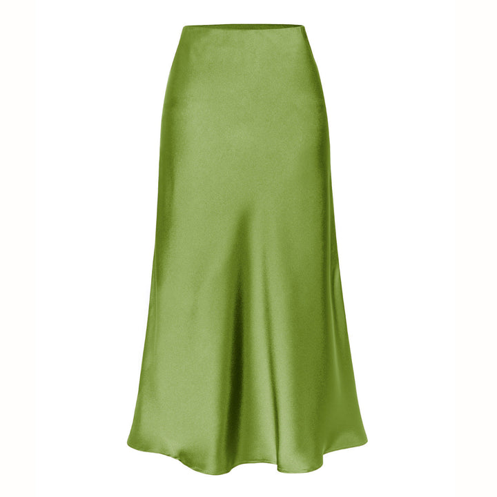 KEITH™ - Chic High Waist Midi Skirt with Side Slit