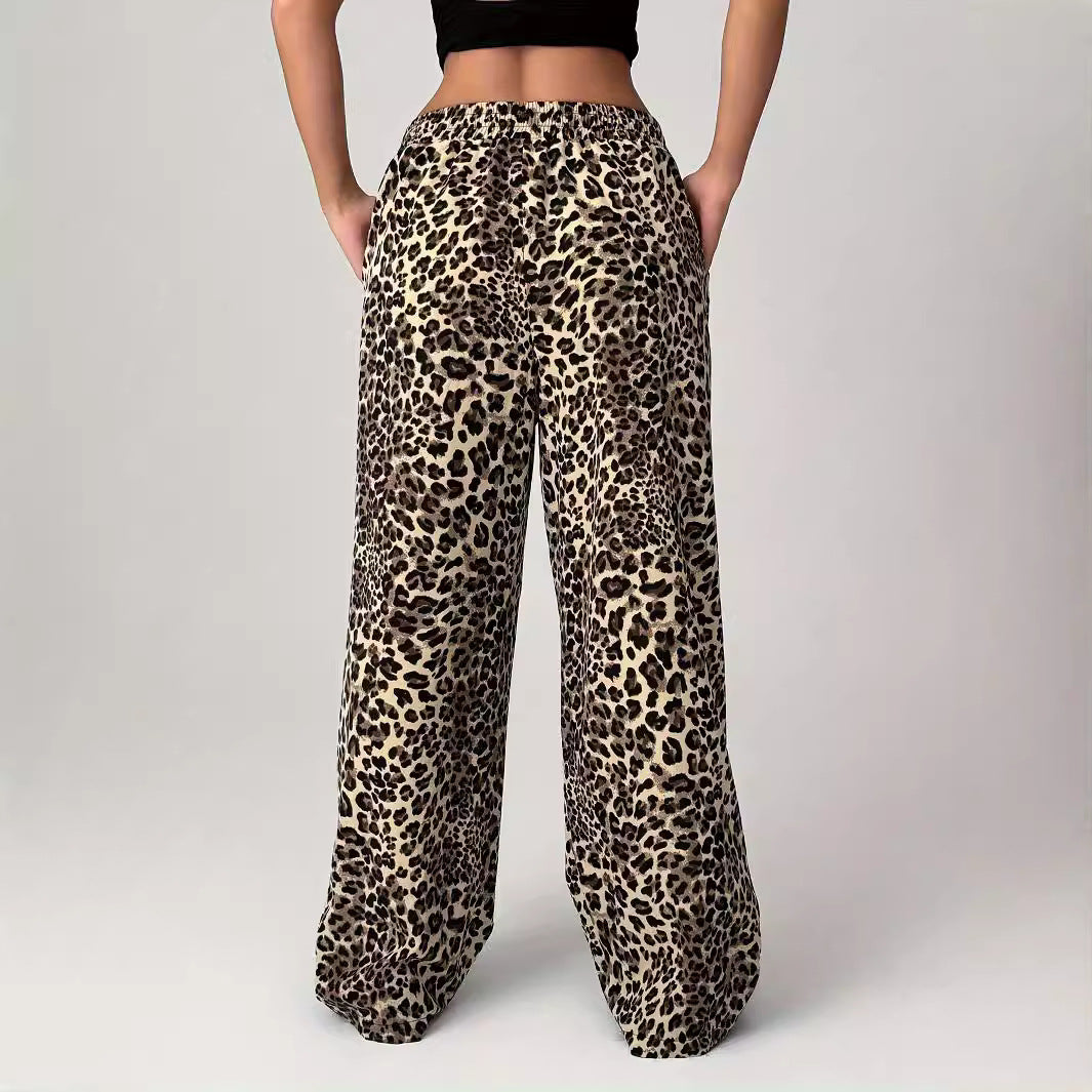 LIEZEL™ – Comfy Leopard Print Straight-Leg Pants