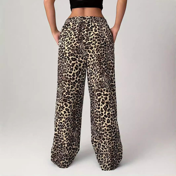 LIEZEL™ – Comfy Leopard Print Straight-Leg Pants