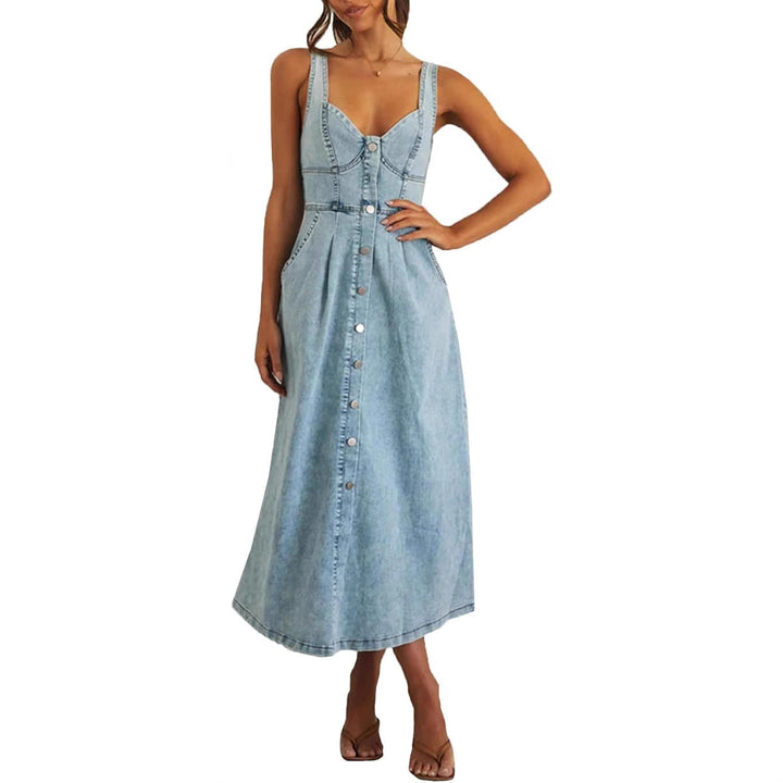 JAYLIN™ – Sleeveless Denim Dress