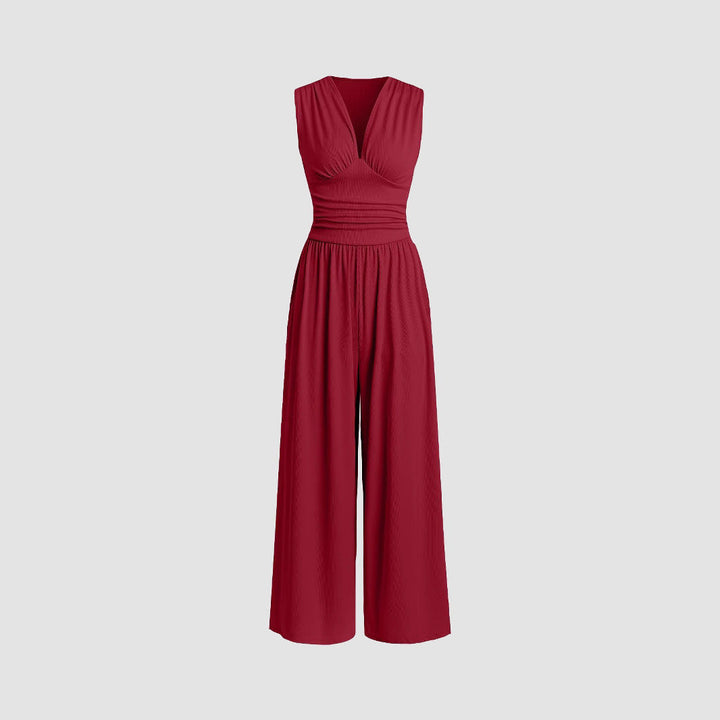 MARLOWE™ – Chic Ruched Jumpsuit