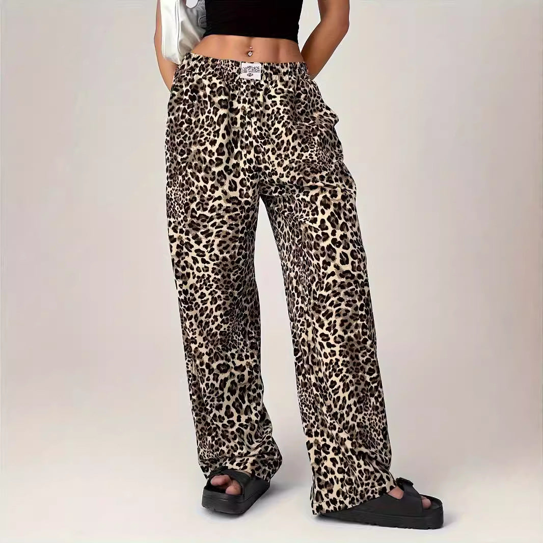 LIEZEL™ – Comfy Leopard Print Straight-Leg Pants