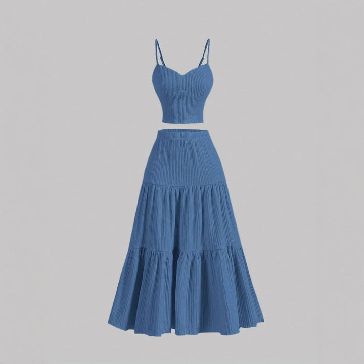 DALI™ - Sleeveless Crop Top & A-Line Skirt Set