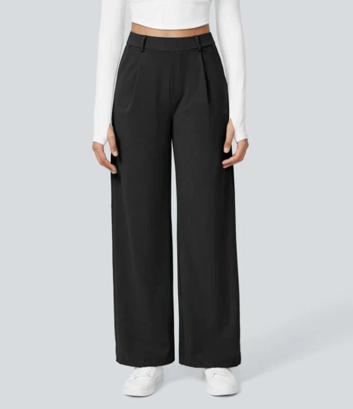 CHARMIE™ - High Waist Straight Leg Pants