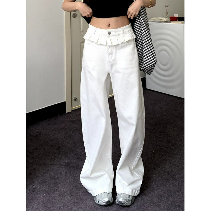 PAISLEY™ – Wide-Leg Jeans with Lace Trim