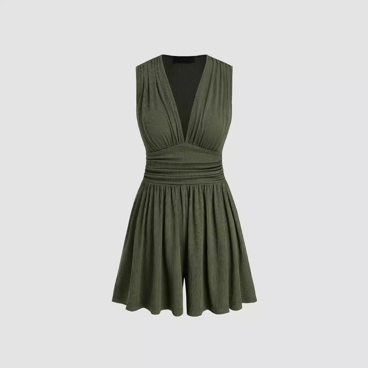 PARIS™ - Stylish V-Neck Sleeveless Romper