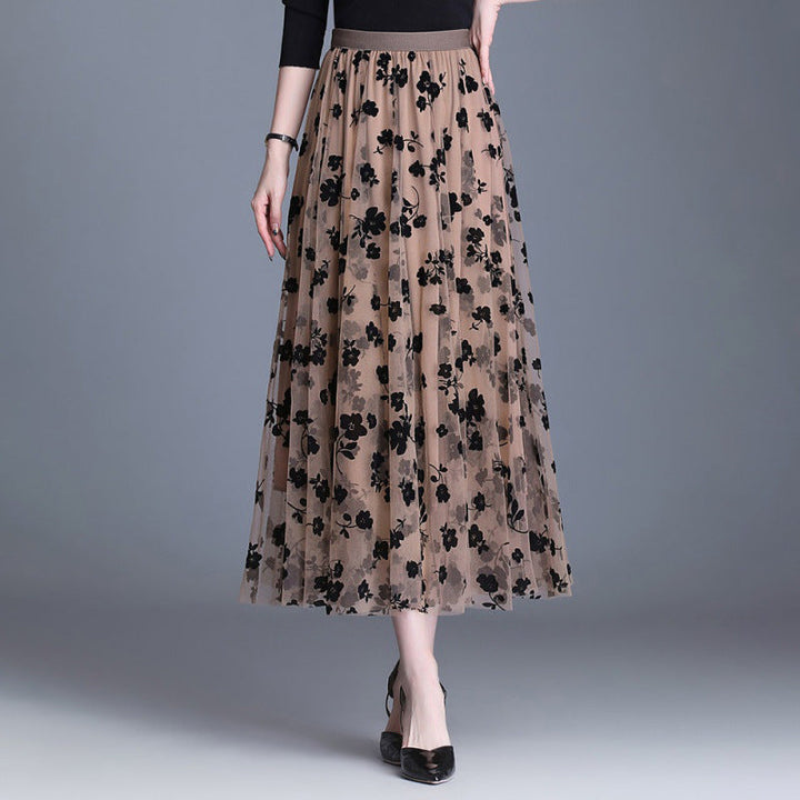 ADELINE™ – Stylish Floral Midi Skirt