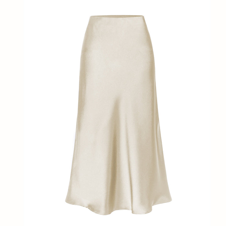 KEITH™ - Chic High Waist Midi Skirt with Side Slit