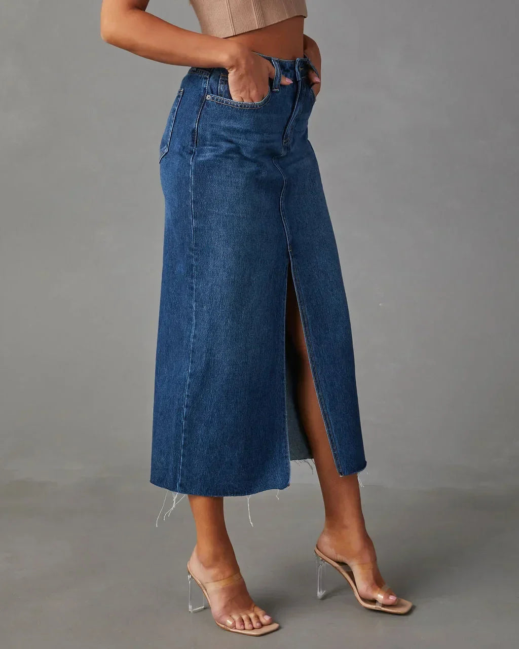 DENISE™ – High-Waist Denim Skirt
