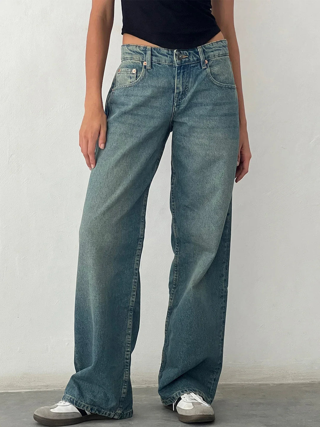 SYLVAINE™ – Vintage Baggy Jeans