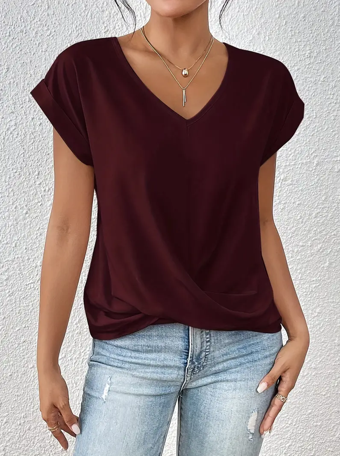 BELLE™ | Chic V-Neck Top