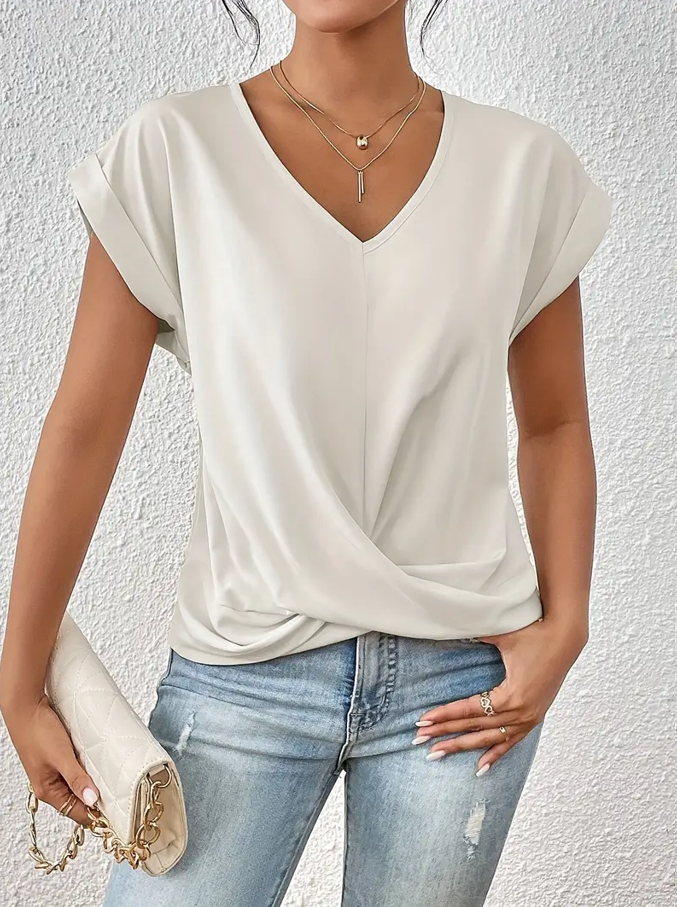BELLE™ | Chic V-Neck Top