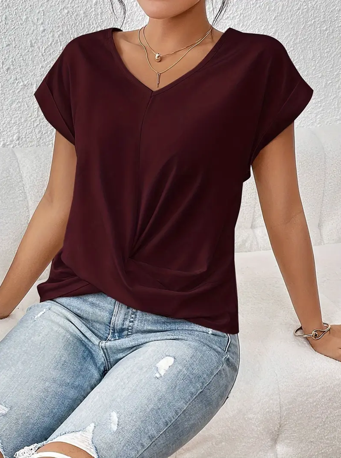 BELLE™ | Chic V-Neck Top