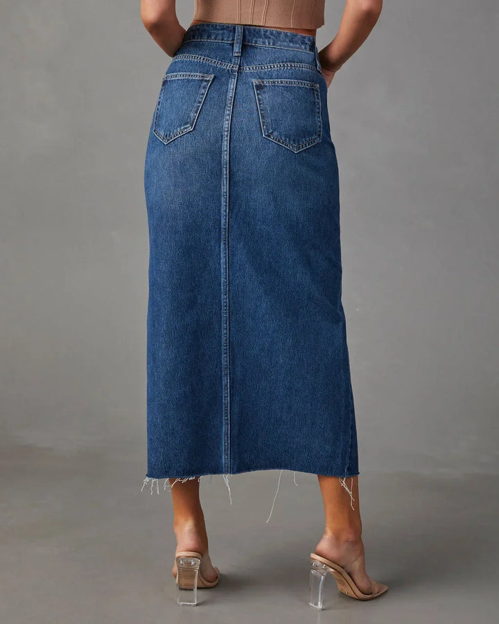 DENISE™ – High-Waist Denim Skirt