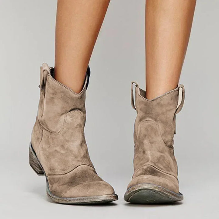 Zinny | Retro Western Ankle Boots