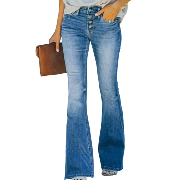AVELINE™ - Vintage High Waist Flared Jeans