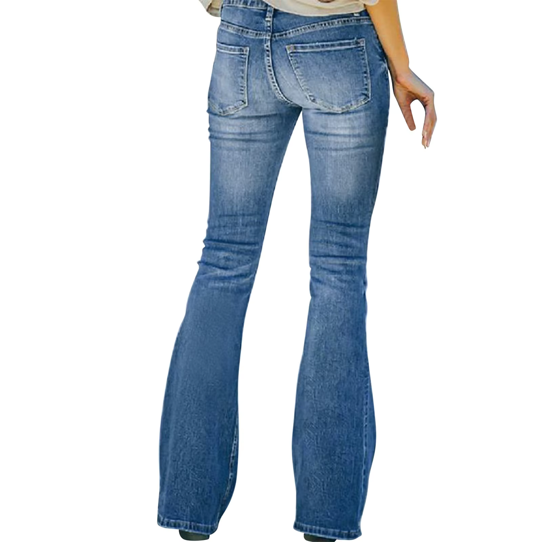 AVELINE™ - Vintage High Waist Flared Jeans
