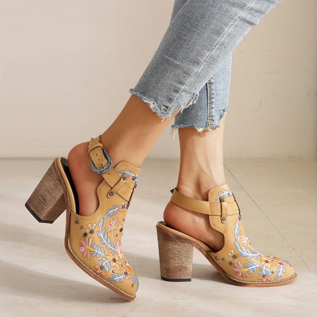 Rosine | Floral Vintage Ankle Boots