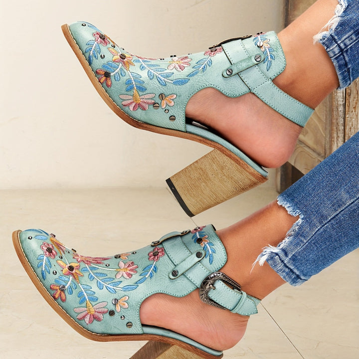 Rosine | Floral Vintage Ankle Boots