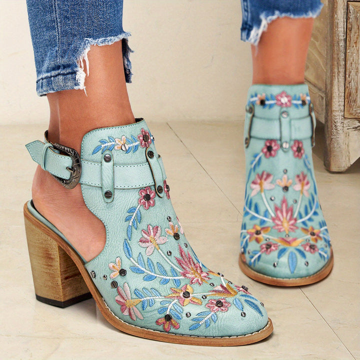 Rosine | Floral Vintage Ankle Boots