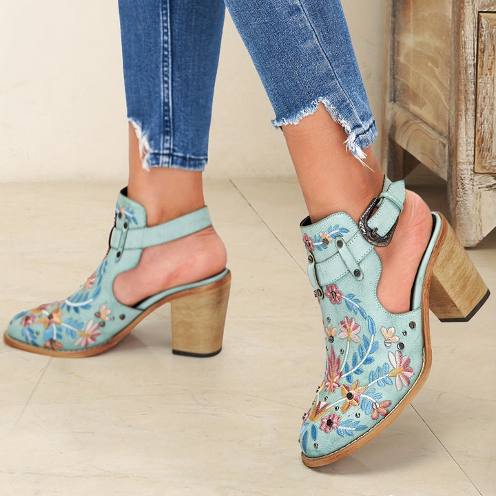 Rosine | Floral Vintage Ankle Boots