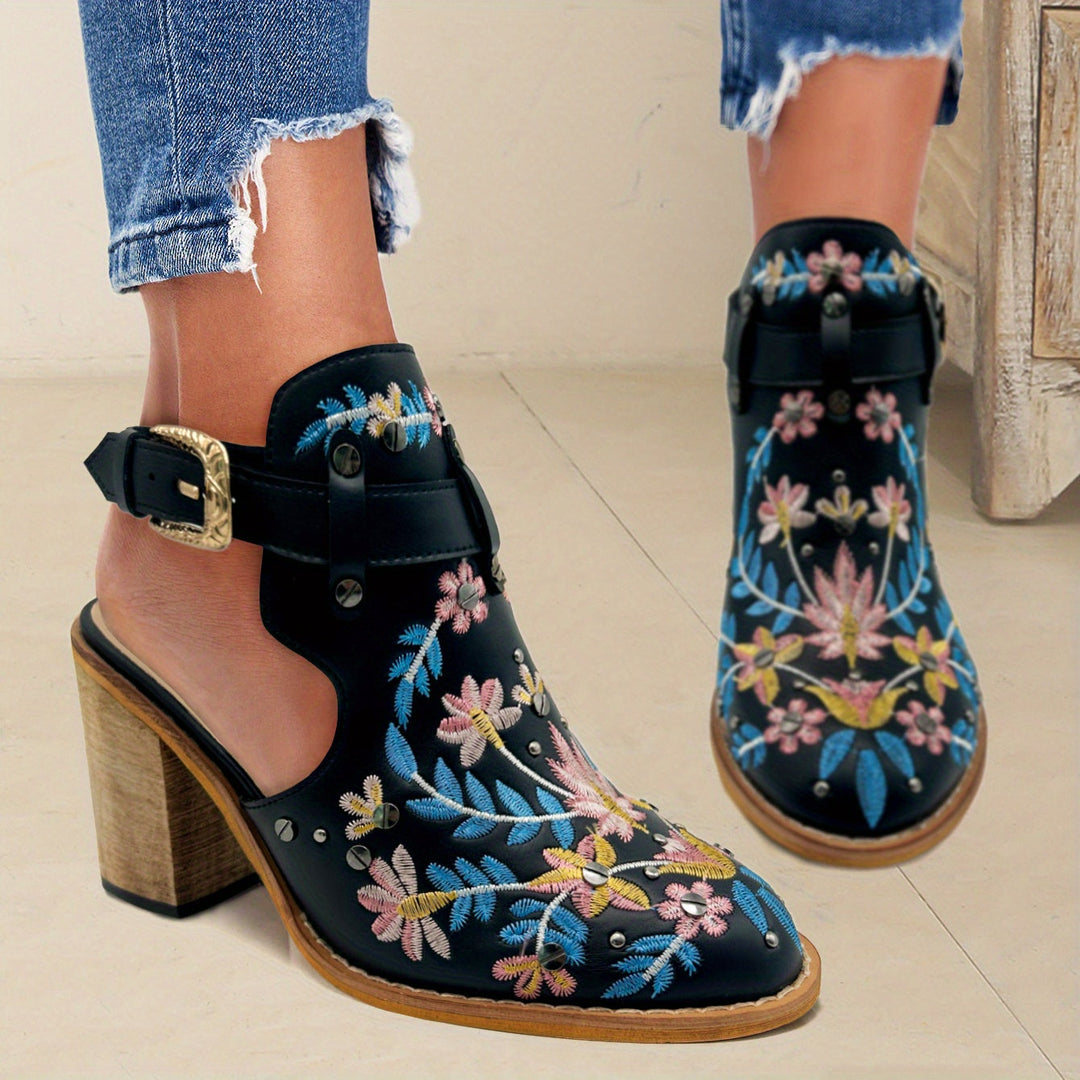 Rosine | Floral Vintage Ankle Boots