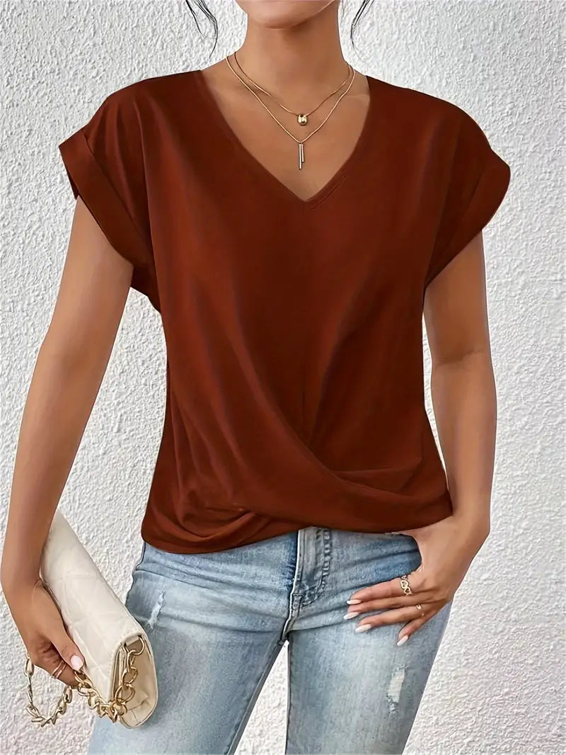 BELLE™ | Chic V-Neck Top