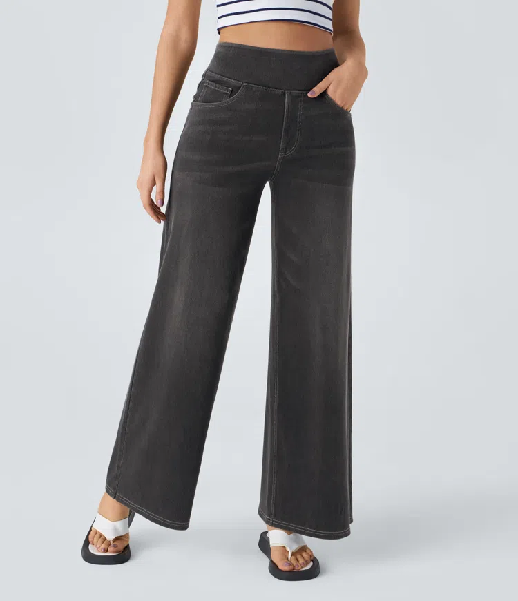 SOLÈNE™ - Wide-Leg Relaxed Jeans