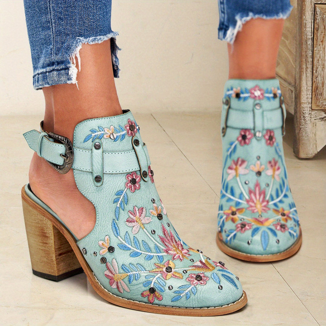 Rosine | Floral Vintage Ankle Boots