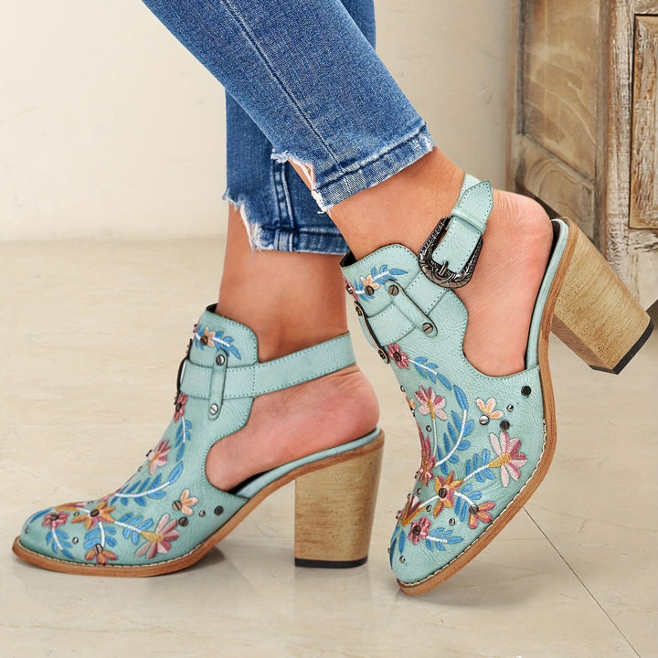 Rosine | Floral Vintage Ankle Boots