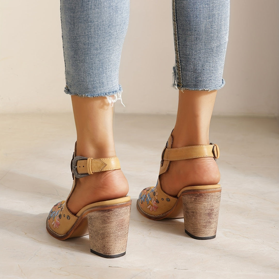 Rosine | Floral Vintage Ankle Boots