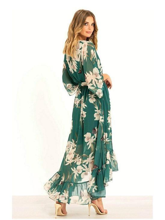 YASMINE™ - Chic Midi Kimono Dress