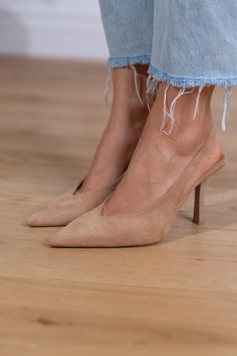 Nelly | Chic Nude Slingbacks