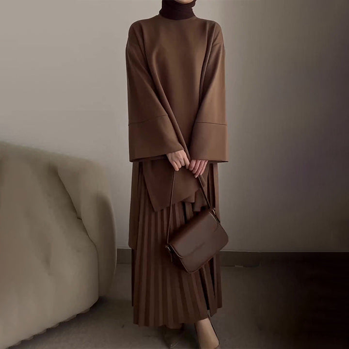 OPHELIE™ - Stylish Pleated Two-Piece Ensemble