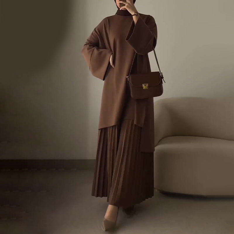 OPHELIE™ - Stylish Pleated Two-Piece Ensemble